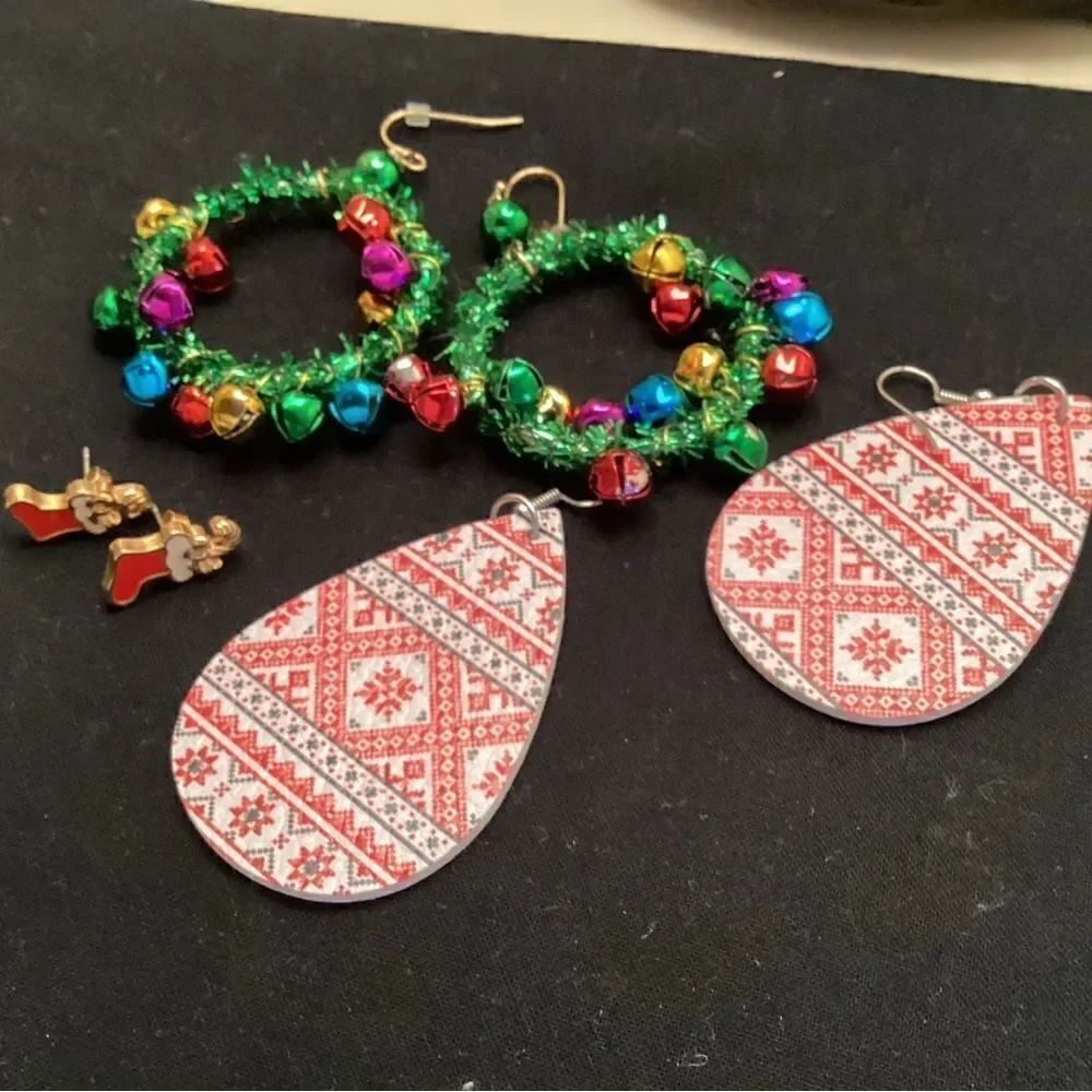 Celebrate Christmas With 3 Pair of Holiday Earrings